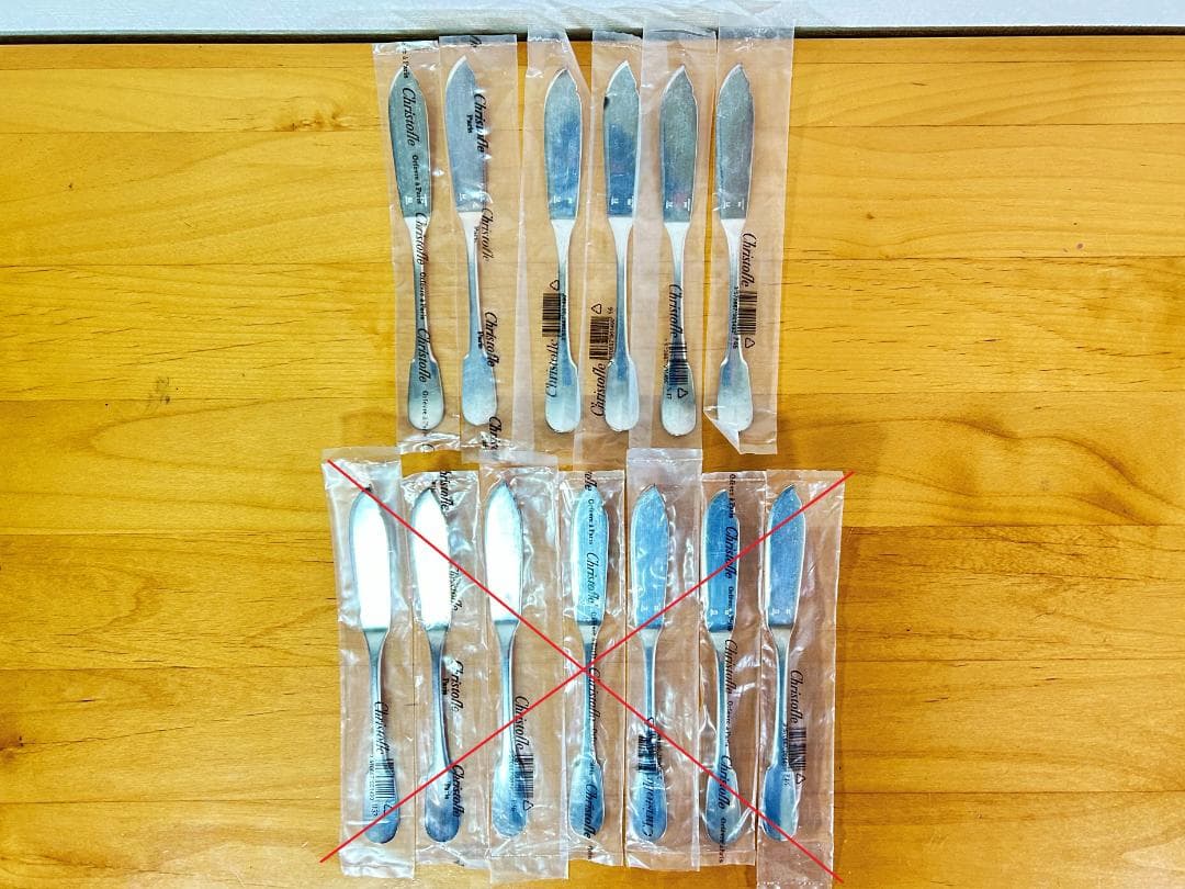 きなこ様専用 未使用 クリストフル クリュニー カトラリーセット 18本