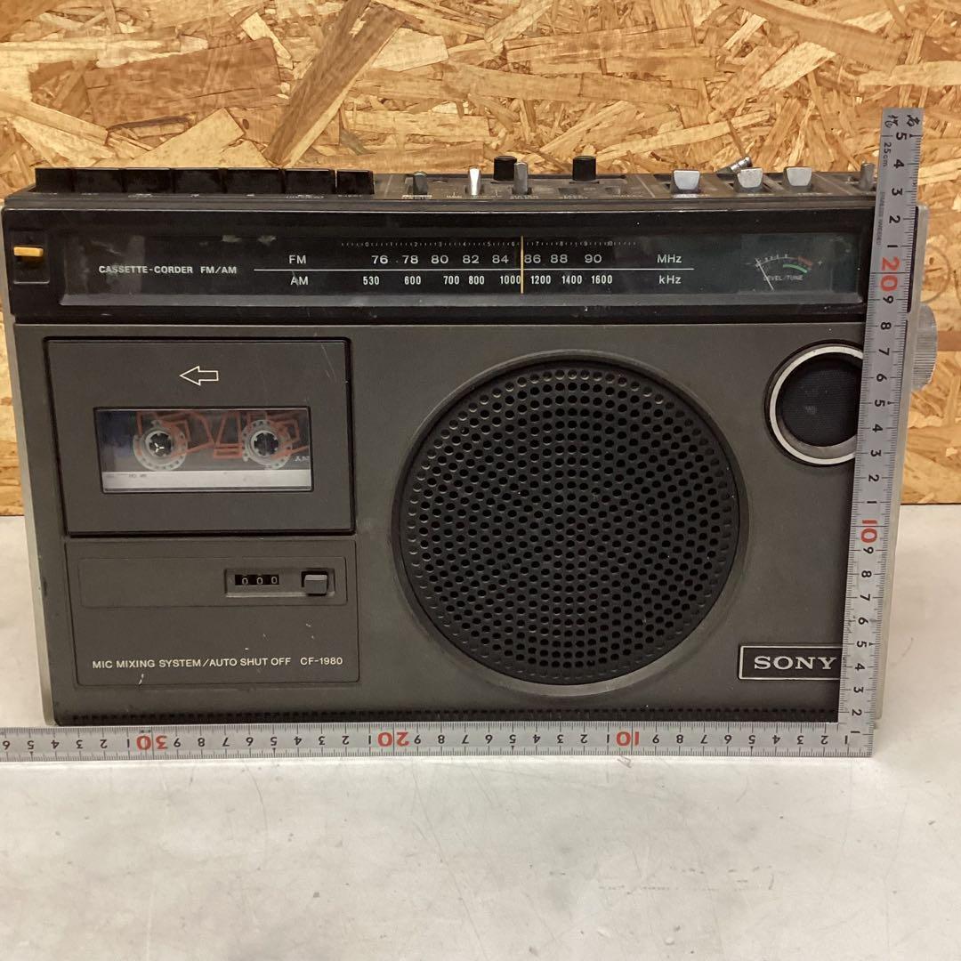 SONY CF-1980 ラジカセ 昭和レトロ ソニー ラジオ カセット（M56