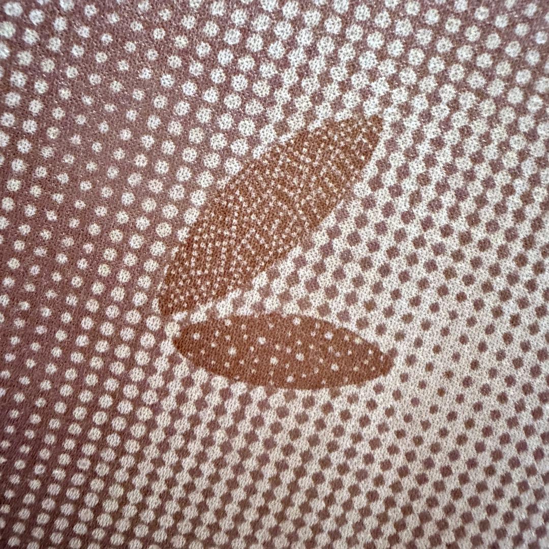 裄70 身丈174 身幅ゆったり 上質な小紋 パールトー