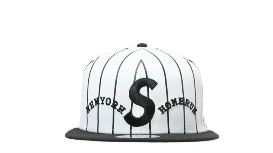 帽子 Supreme x run SLogo NewEra \"Stripe\"