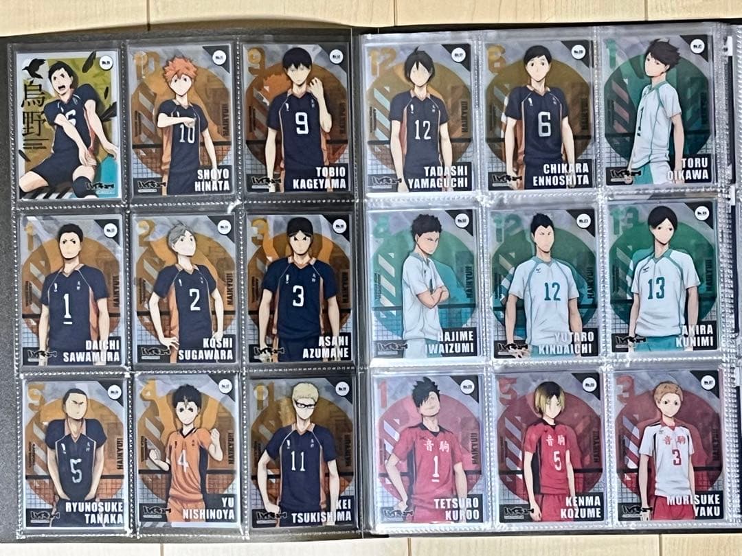 ハイキュー クリアカードコレクション1・2・3・4 全174種＋特典3枚 黒