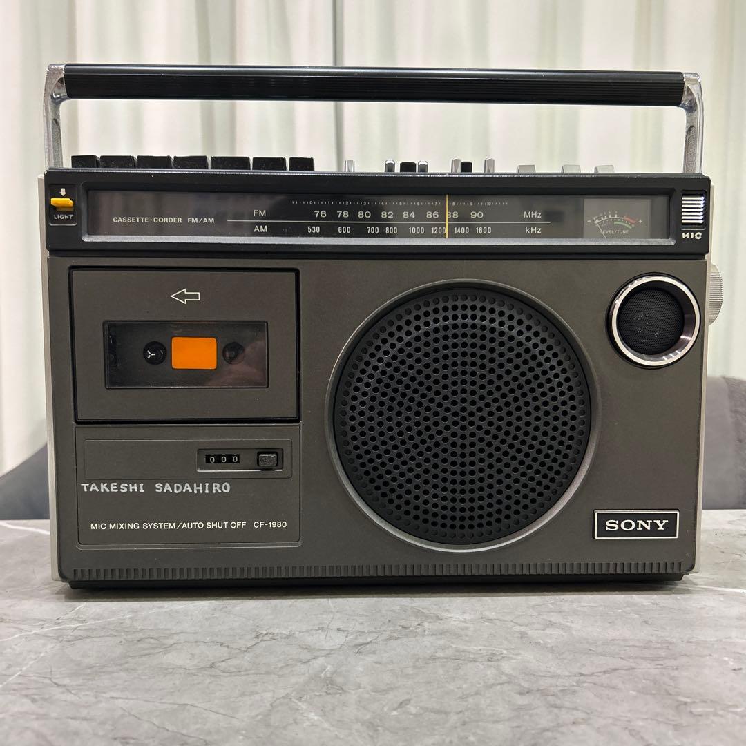 SONY CF-1980 ラジオカセットコーダー Amazon.co.jp: SONY ソニー CF-1980 FM/AMラジオカセットコーダー