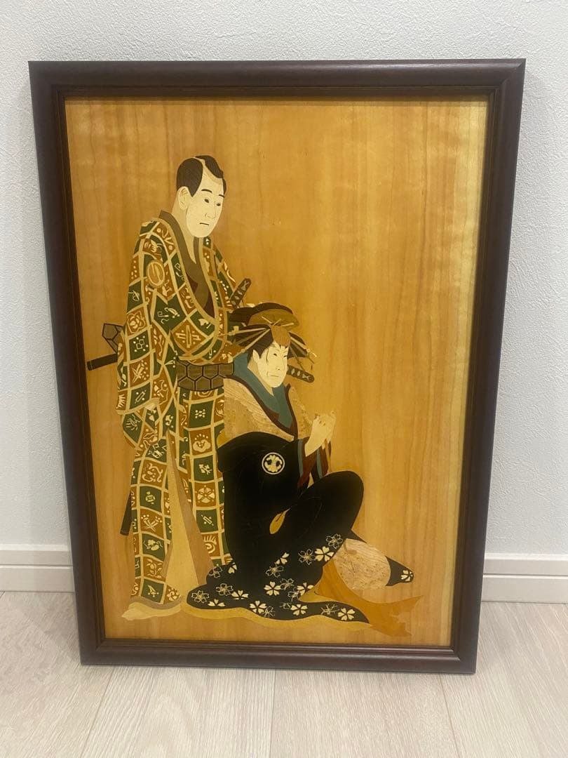 寄木絵画　東洲斎写楽　マーケタリー　ウォールアート 寄木絵画 東洲斎写楽 マーケタリー ウォールアート - メルカリ