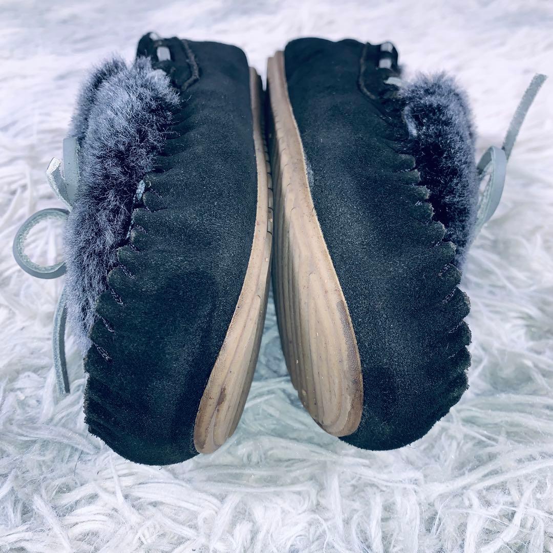 EMU Australia モカシンシューズ ボア 22.0 w5 - メルカリ