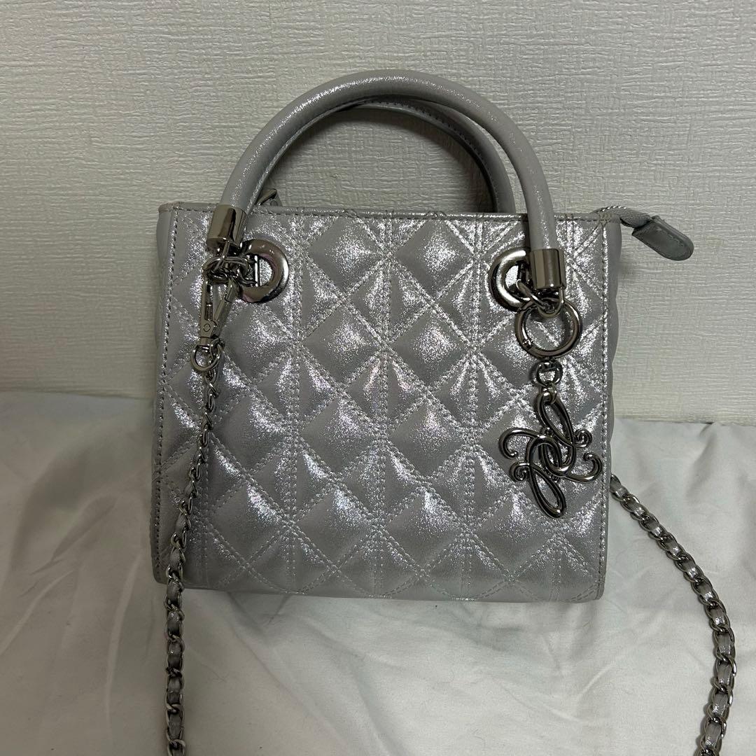 RANDA 2WAY キルティングバッグ シルバー - メルカリ