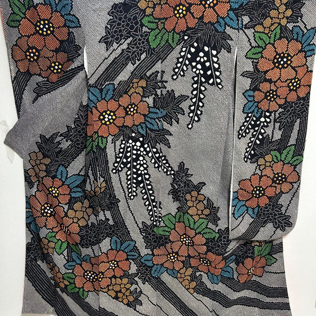 梅乃【172】正絹 振袖 セット 前撮り 成人式 撮影 青 蝶 谷崎潤一郎