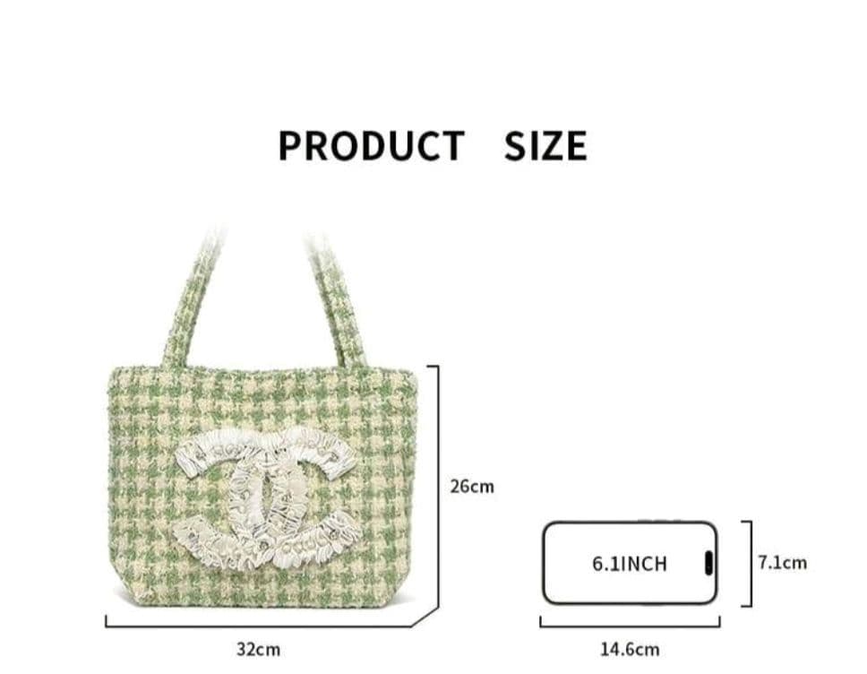 新品希少 CHANEL ノベルティ トートバッグ グリーン ビッグココ