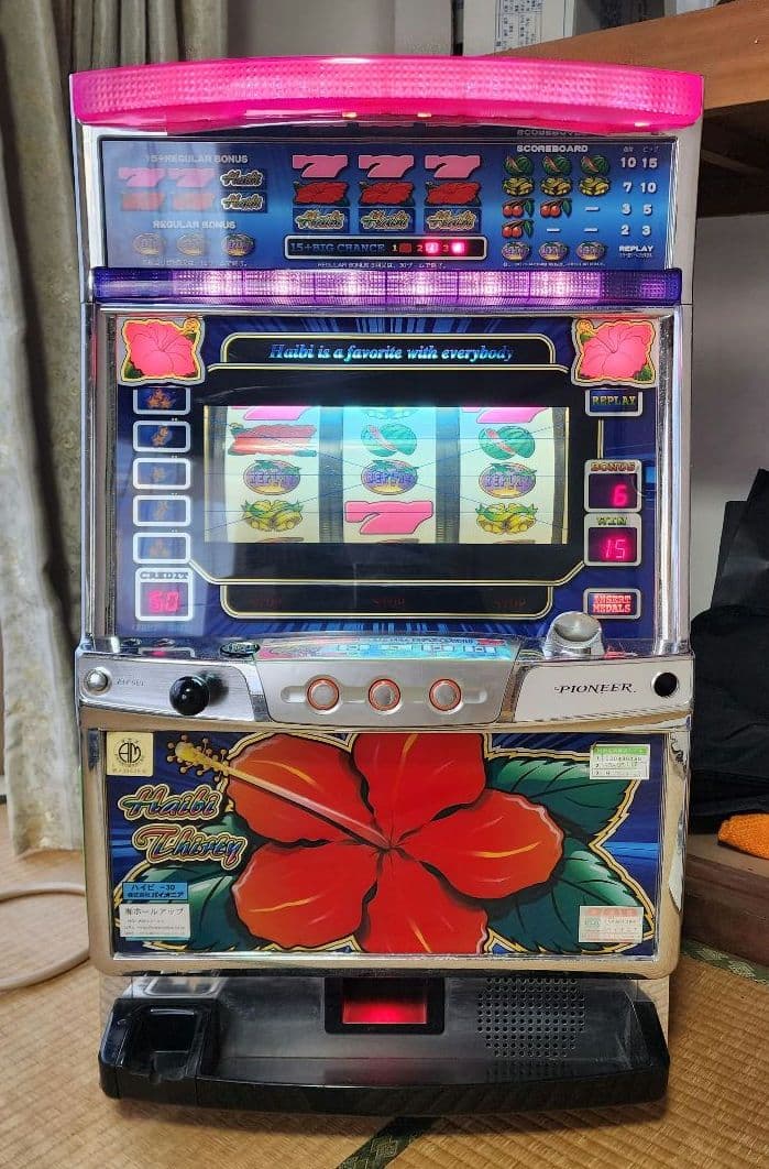 【ジャンク品】ハイビ-30　4号機　パイオニア　スロット実機 ハイハイハイビ‐30 パチスロ スロット 機械割 天井 初打ち 打ち方