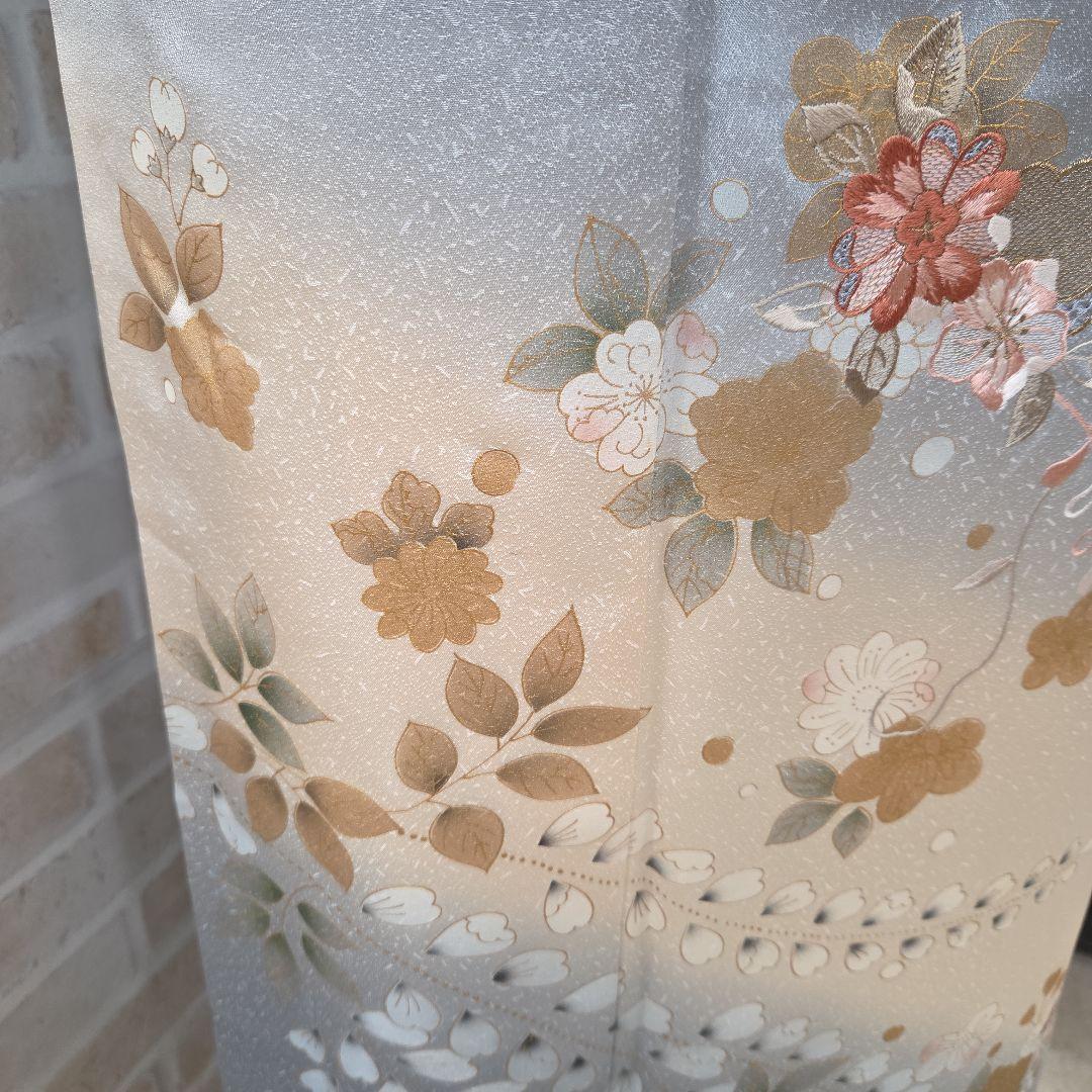 スワトウ刺繍、辻ケ花文様訪問着4点フルセット、着物、袋帯、帯締め