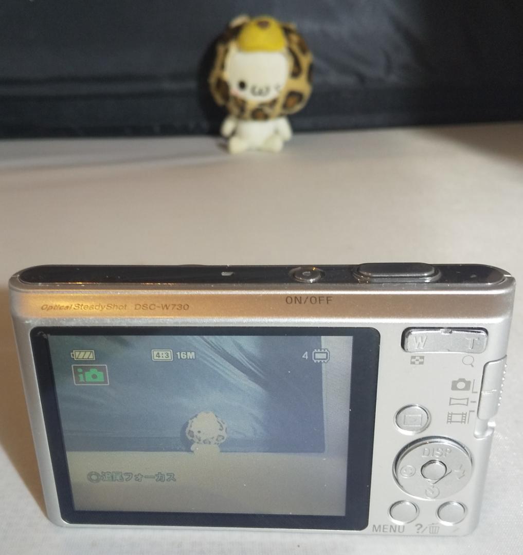 SONY Cyber-shot DSC-W730 シルバー 美品 動作確認済み - メルカリ