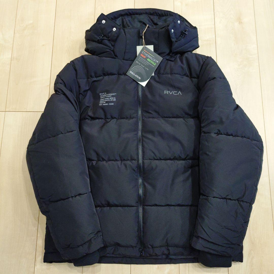 RVCA ダウンジャケット　新品　M セール】RVCA メンズ BACK PRINT PUFFER JKT ジャケット 【2025年秋冬