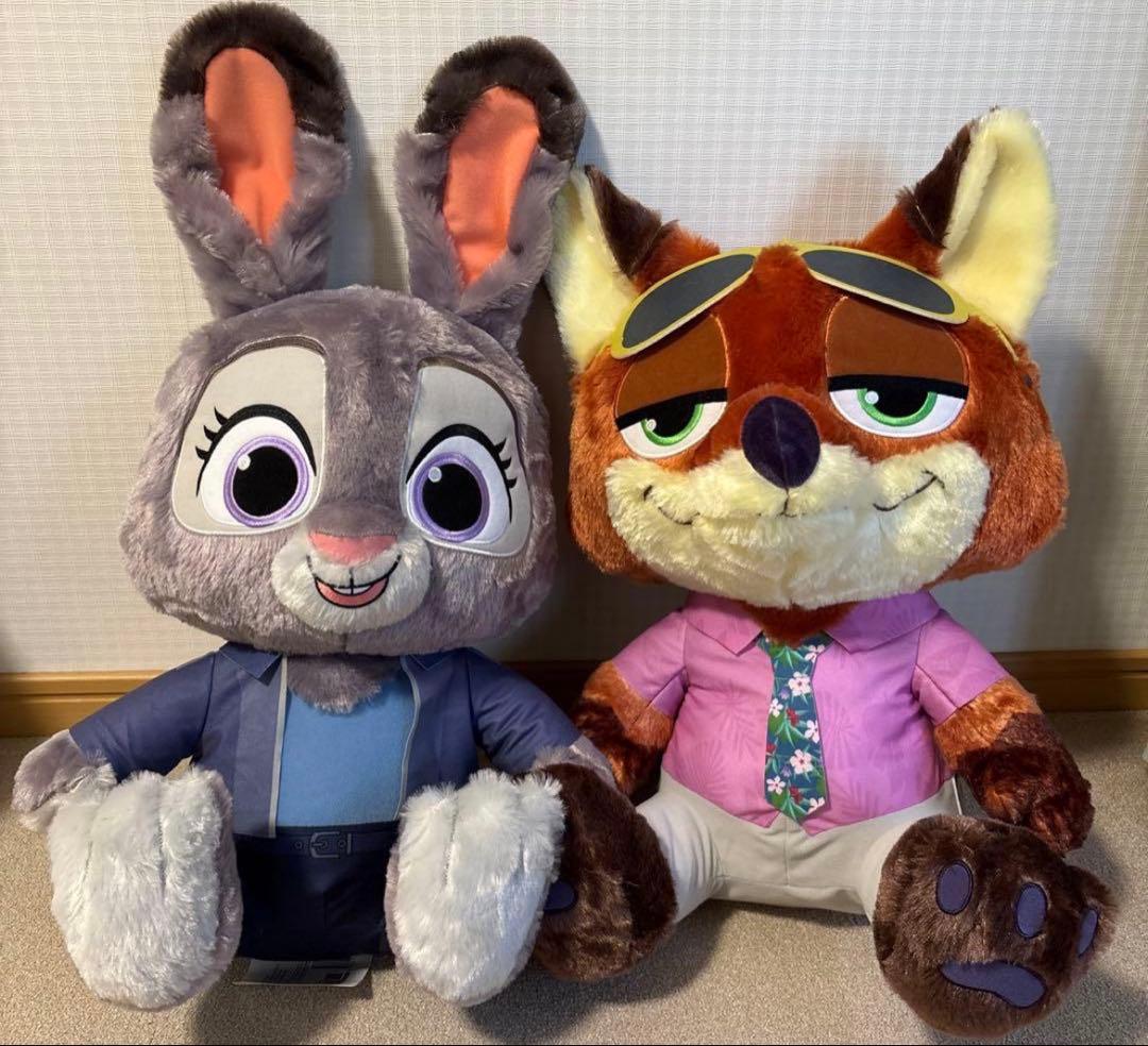 ズートピア2 スーパーラージぬいぐるみ 2体セット ジュディとニック