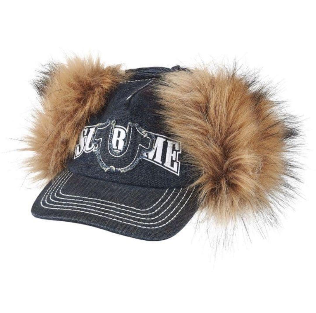 シュプリーム×トゥルーレリジョン イヤ フラップ5パネルキャップ 25aw