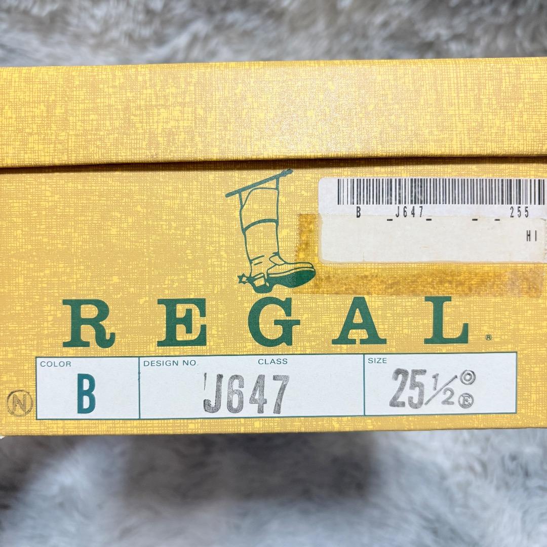 新品✨REGAL 25.5cm タッセルローファー J647 ウイングチップ黒