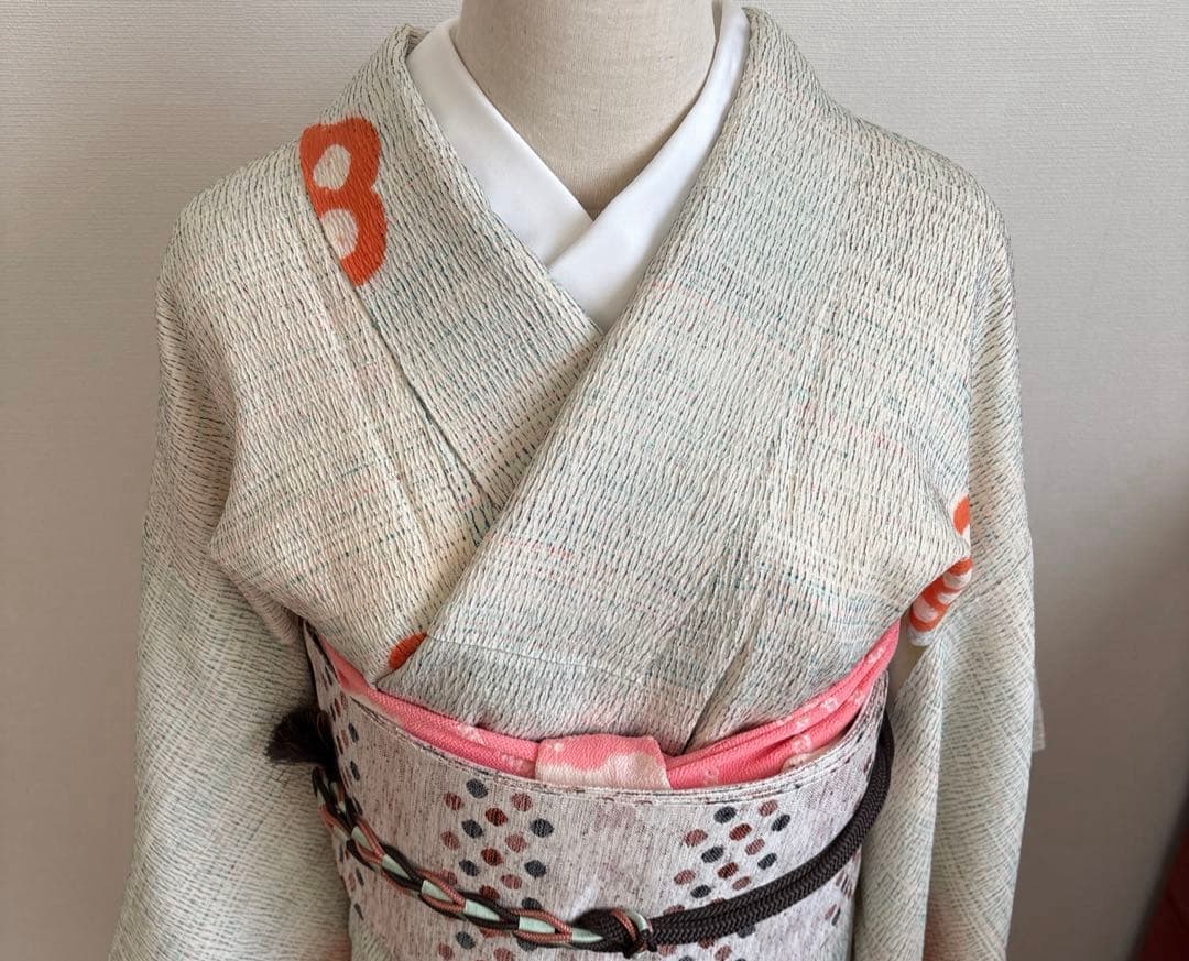 ❤️大人可愛い総絞り　舞花文様　超美品　新品畳紙付き