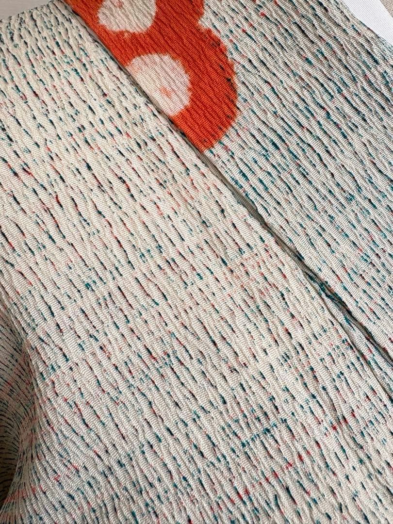 ❤️大人可愛い総絞り　舞花文様　超美品　新品畳紙付き