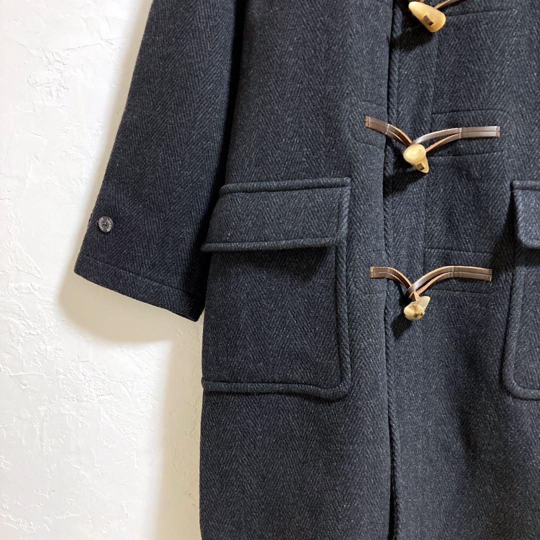 ラコステ ヘリンボーン ダッフルコート フード グレー L - メルカリ