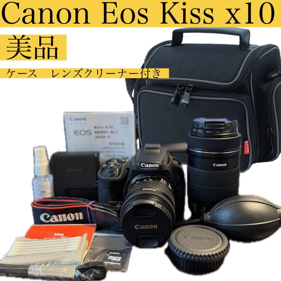 【超美品】Canon Eos Kiss x10 フルセット【最終値下げ】 キヤノン（Canon） Canon EOS Kiss X10 ダブルズームキット カメラ