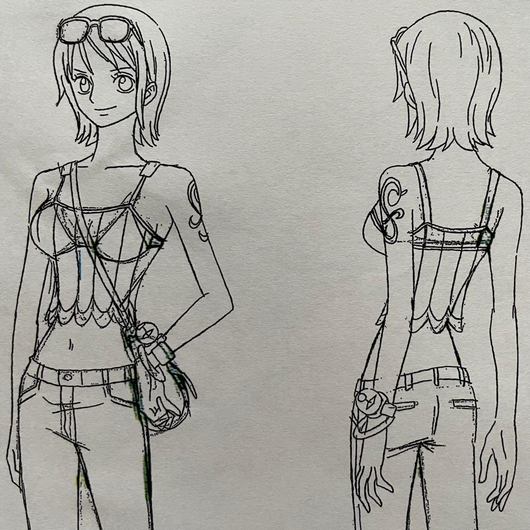 決定稿 1枚 設定資料 ナミ Nami バッグ ONE PIECE ワンピース