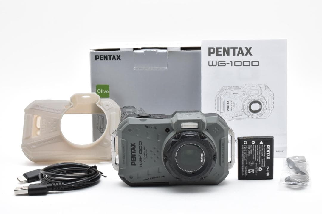 ■ 美品 ■ ペンタックス PENTAX WG-1000 オリーブ ≪元箱付≫ Amazon.com: PENTAX WG-1000 Olive Waterproof Digital Compact Camera