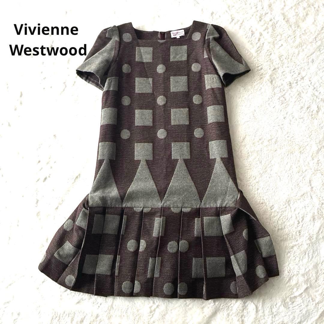 美品 希少✨ヴィヴィアン ウエストウッド 変形 プリーツ ワンピース 総柄 2026年最新】ワンピ vivienne redの人気アイテム - メルカリ