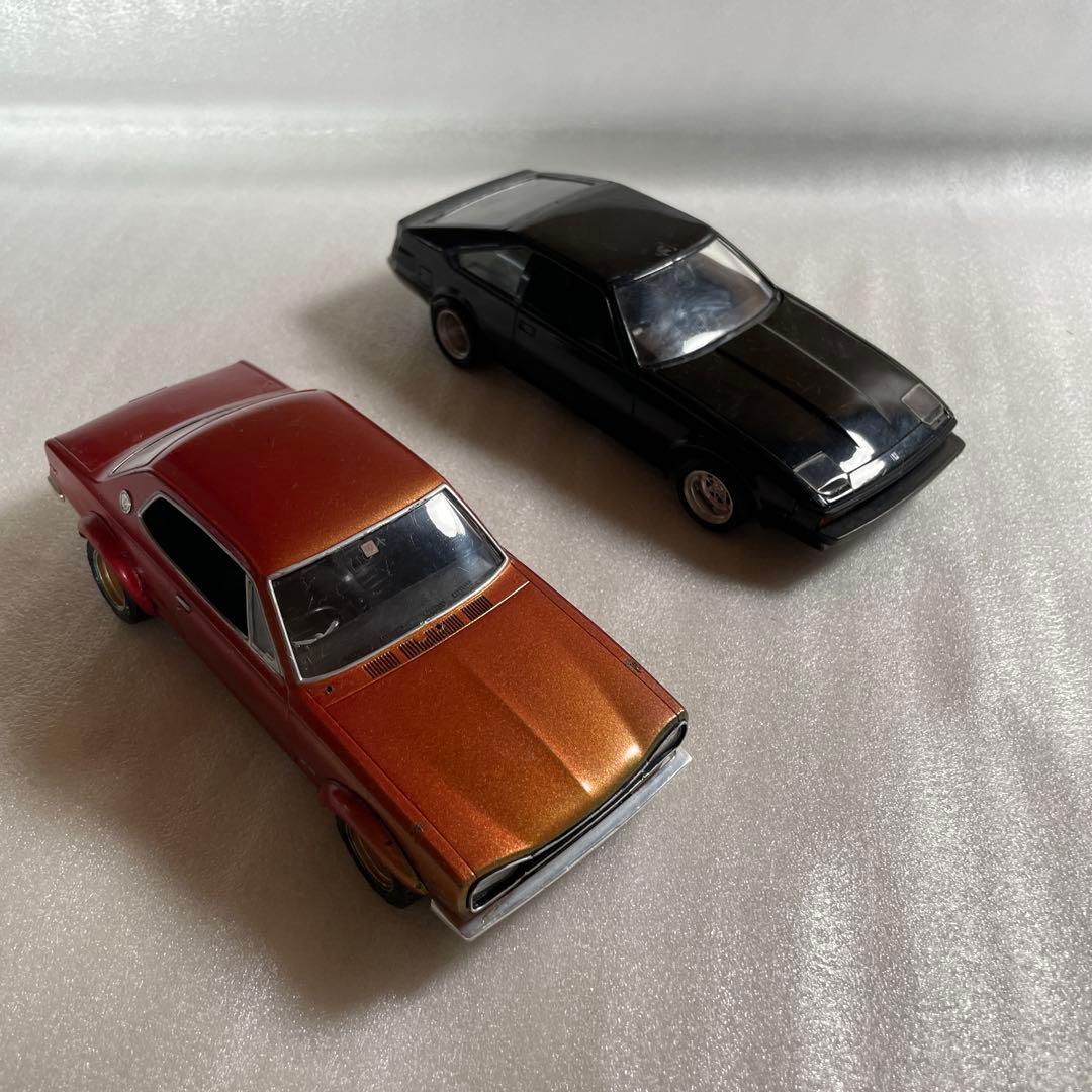 完成品】旧車 プラモデル 4台セットケンメリ ハコスカ ジャパン セリカ