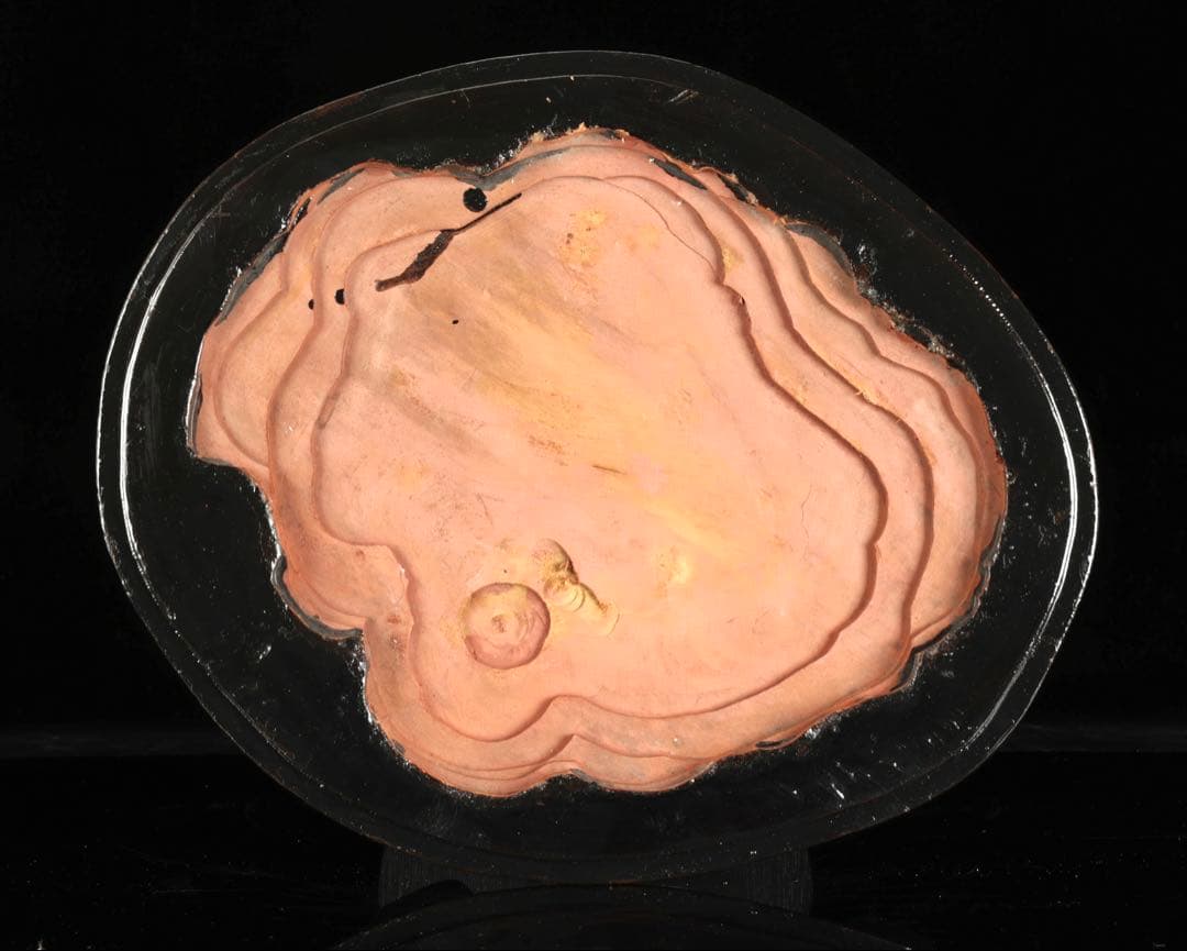 佐渡 赤玉石 碧玉 赤石 鑑賞石 水石 原石 鑑賞石 飾石 台座付 47.5kg