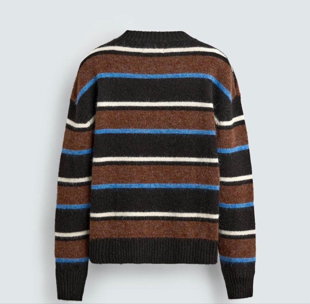 完売品 ZARA × champion ストライプ ボーダー ニット セーター - メルカリ