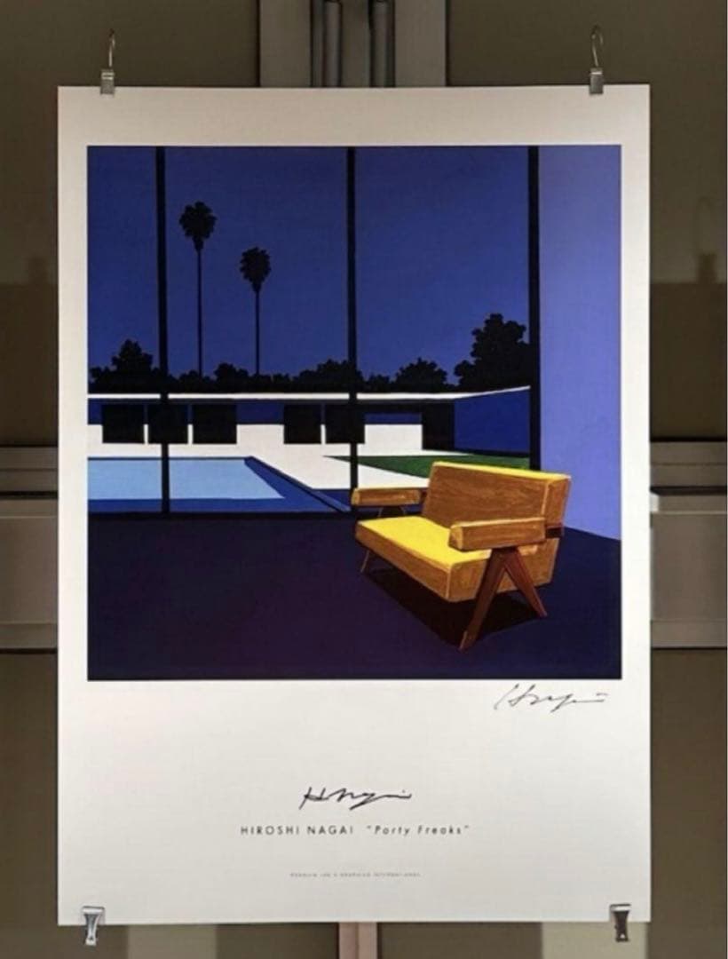 新品未使用 永井博 直筆サイン入り ポスター - メルカリ