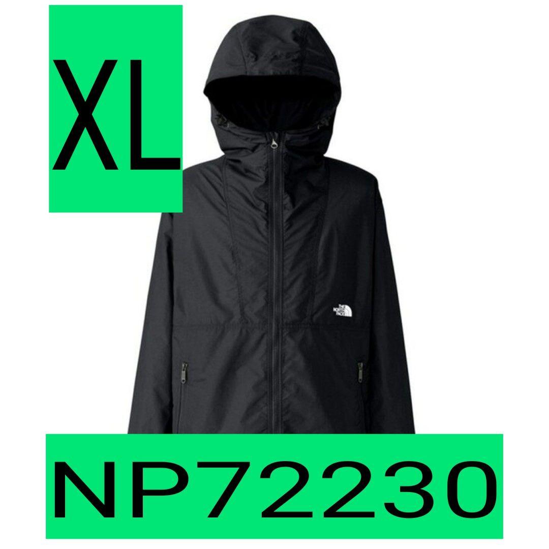 黒　　XLサイズ　NP72230　ノースフェイス コンパクトジャケット 　新品 THE NORTH FACE（ザ ノースフェイス） マウンテンパーカー メンズ