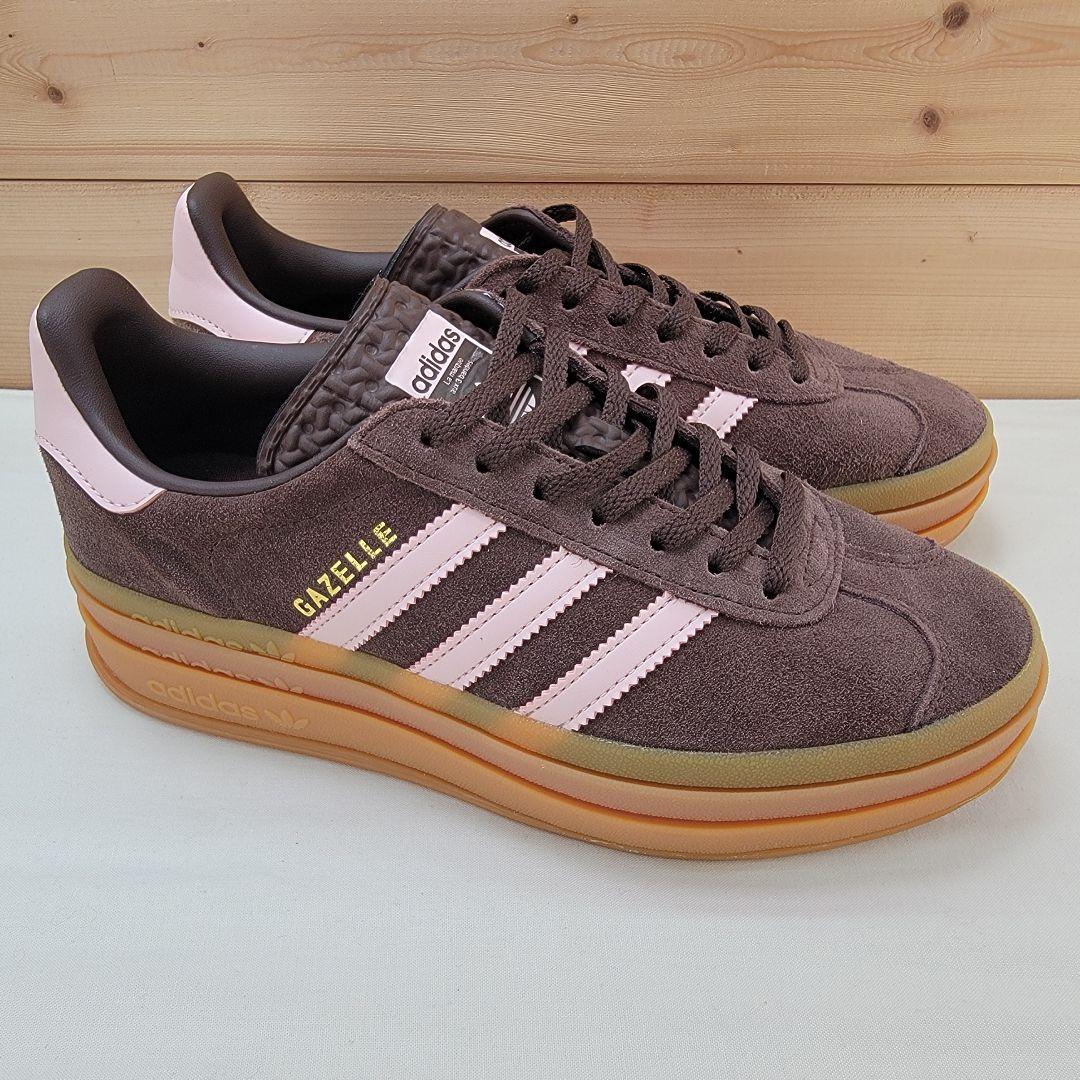 アディダス ガゼル ボールド ブラウン ピンク 24.5cm - メルカリ