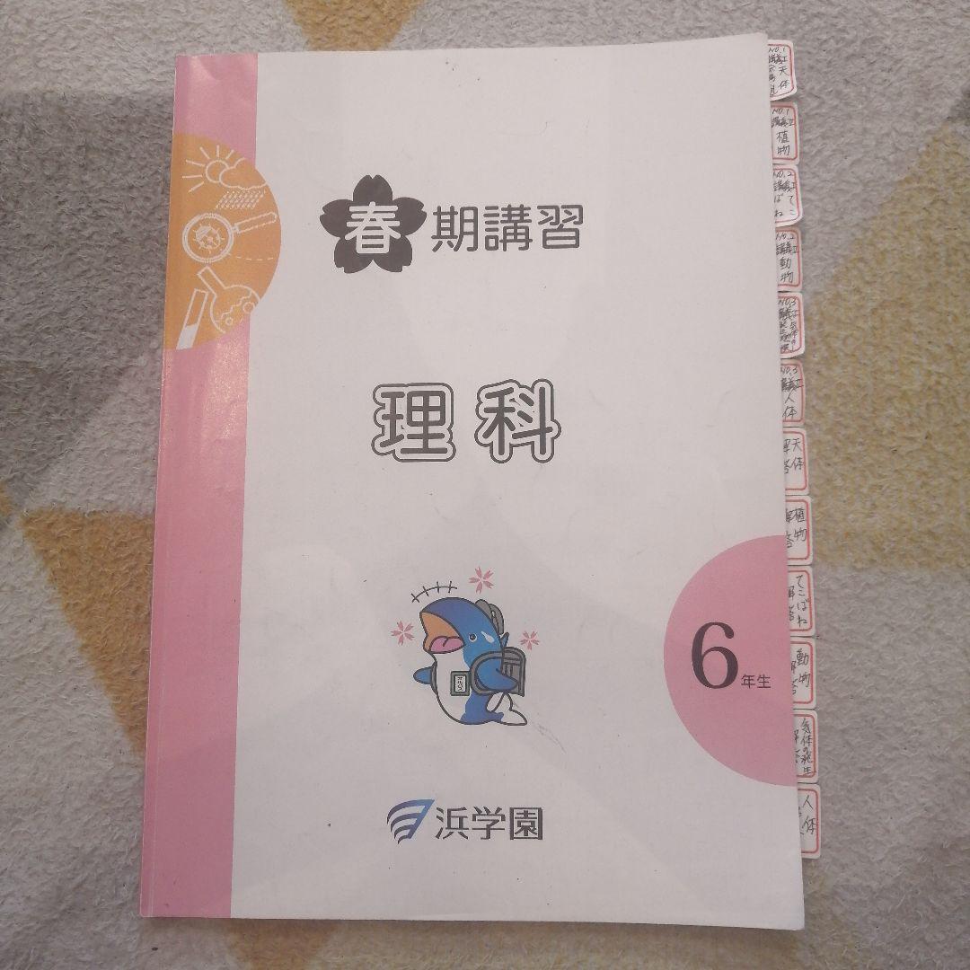 浜学園 2025年度 春期講習 理科 6年生 - メルカリ