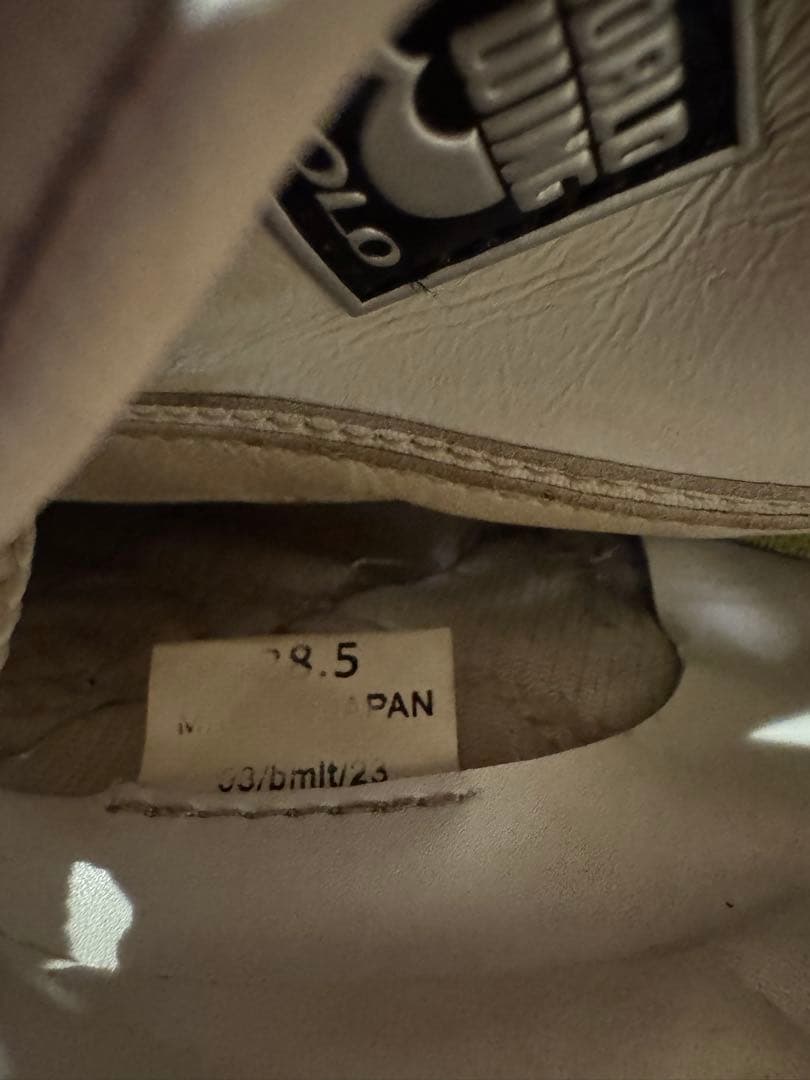 ビモロスパイク　野球スパイク　白　28.5cm