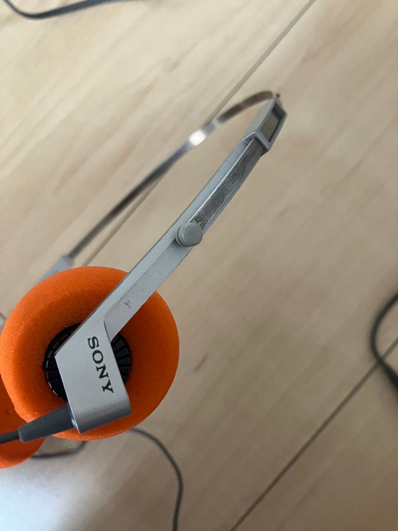 SONY WM-2用ヘッドホン MDR-4 SONY 有線ヘッドホン オレンジ - メルカリ
