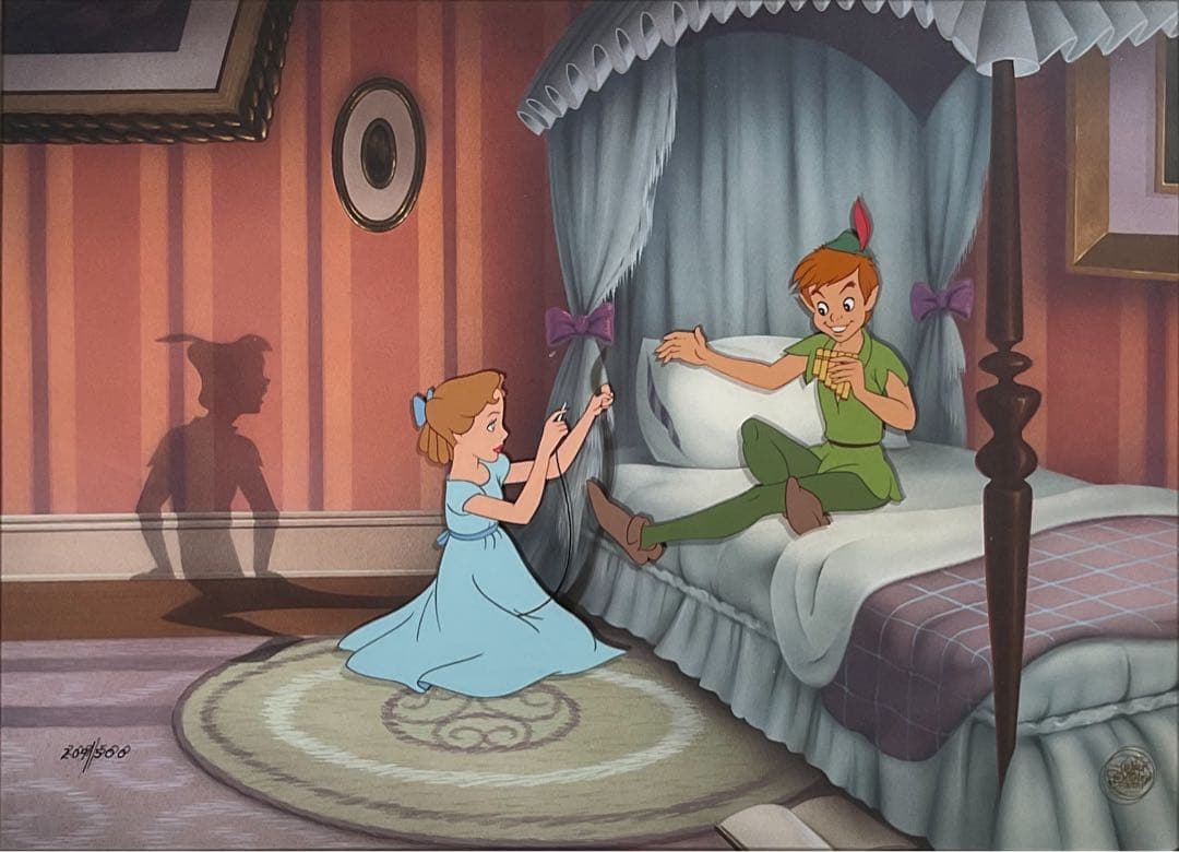 ディズニー限定セル画】ピーターパン ウェンディ 証明書付きの大人気作品