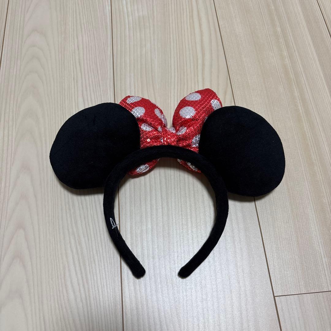 ディズニー カチューシャ スパンコール ミニーちゃん - メルカリ
