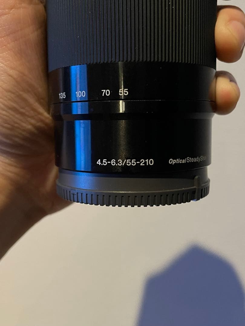 SONY 55-210mm f/4.5-6.3 ズームレンズ　フード付き