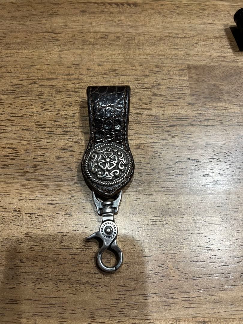 funny ベルトループ　クロコダイル　ダークブラウン　キーホルダー 楽天市場】キーホルダー ベルトループ クロコダイル革 / レザー