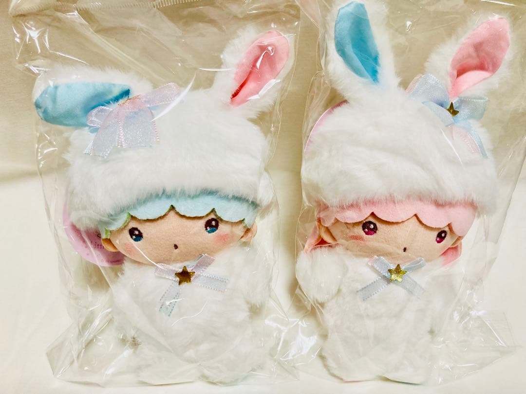 サンリオ むにゅぐるみ マスコット リトルツインスターズ 白うさぎ