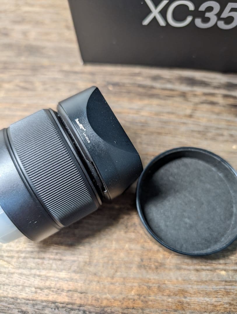 FUJIFILM交換レンズ xc35 35mmf2レンズ 角型レンズフード付き - メルカリ