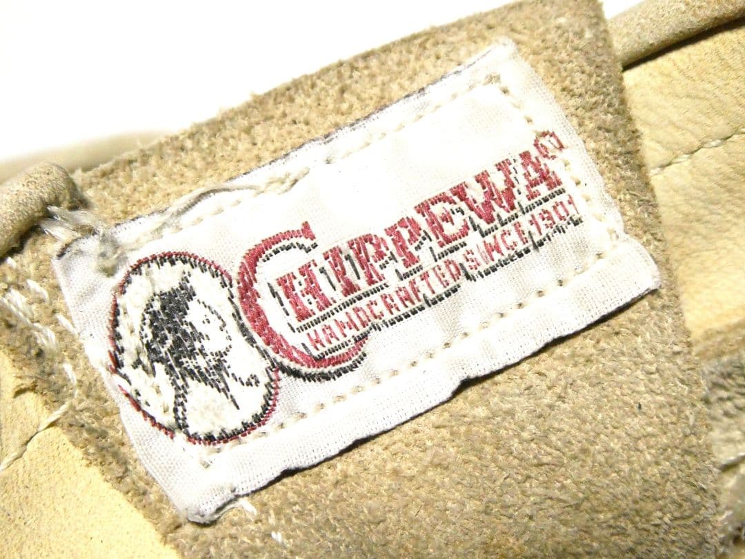 9-1/2E！ベージュスエード！ショートエンジニア！チペワ91070スエード