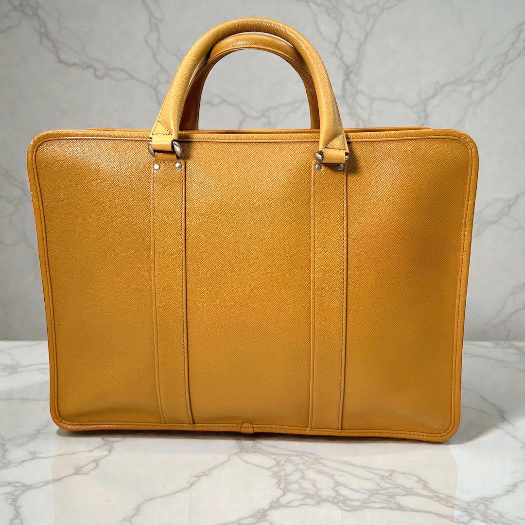 《美品》INDEED インディード ビジネスバック ブリーフケース 収納多め