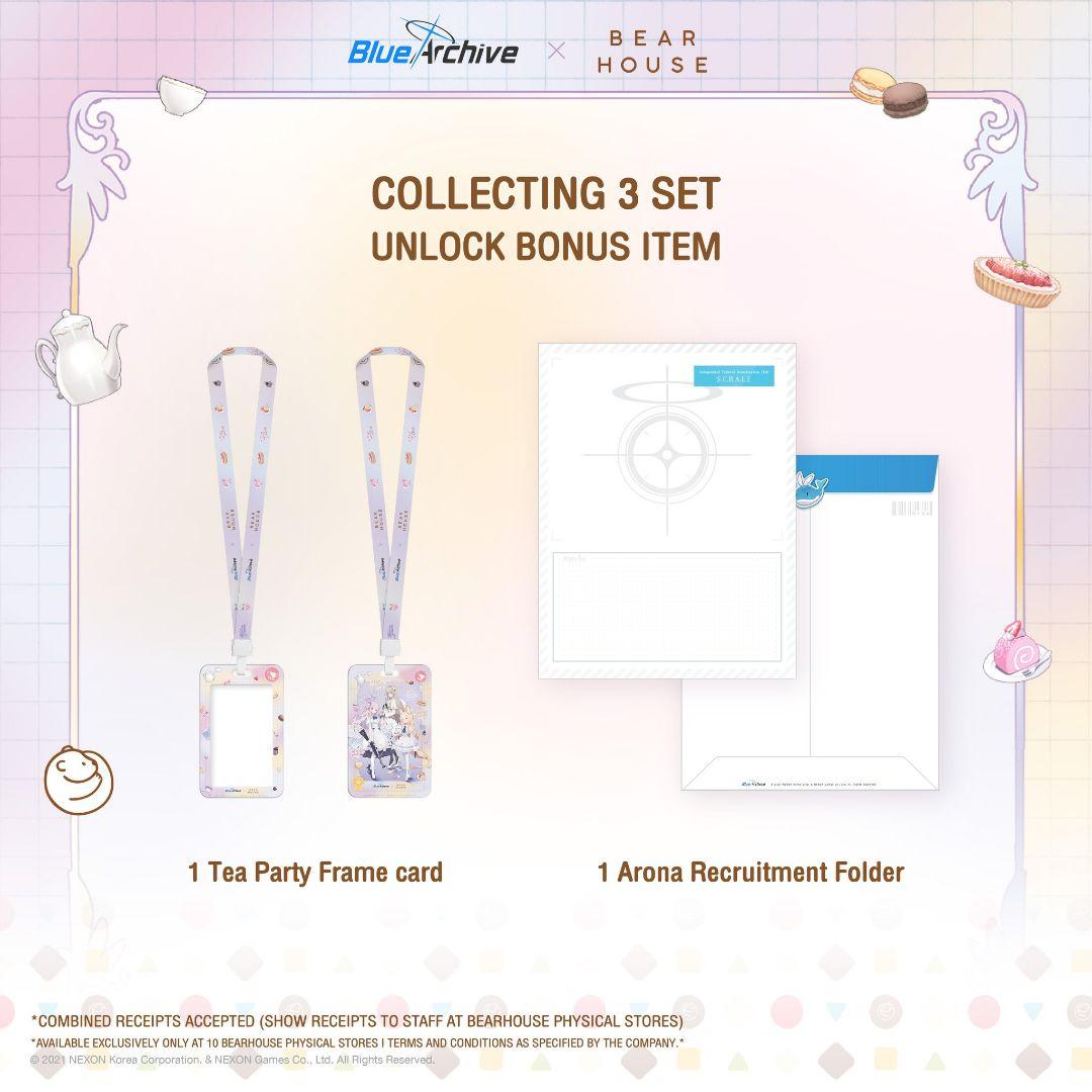 【タイ限定】ブルーアーカイブ BEARHOUSEコラボ フォトホルダーセット ブルーアーカイブ POP UP SHOP in ダイバーシティがダイバーシティ東京