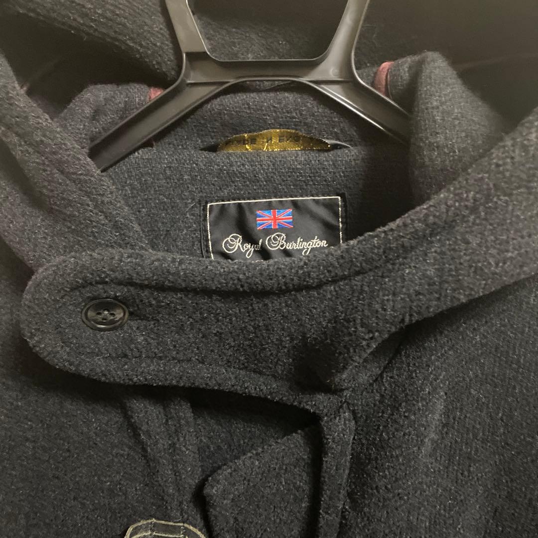 Royal Burlington ネイビー ダッフルコート - メルカリ