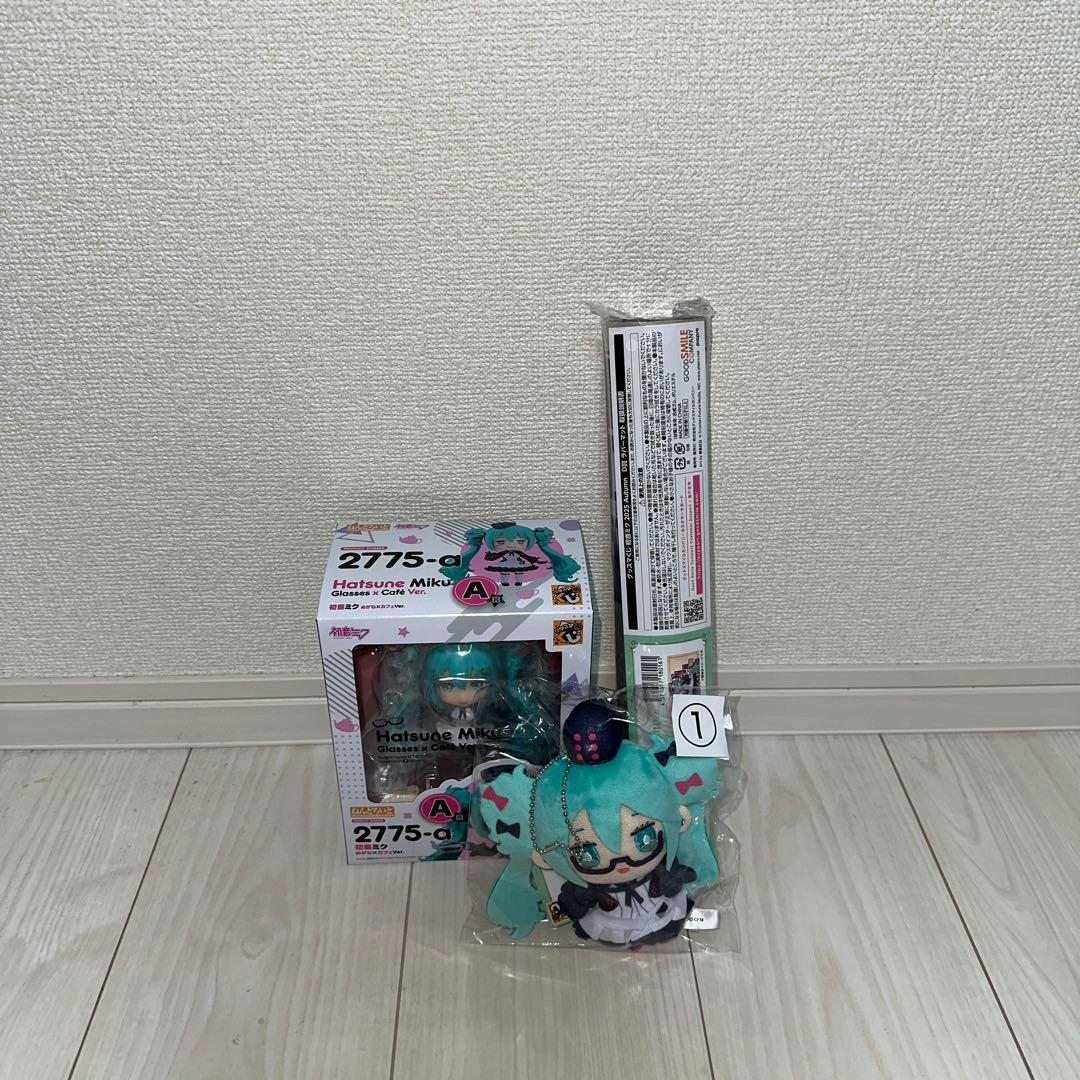 初音ミク 一番くじ　A賞　ねんどろいど、C賞、D賞セット グッスマくじ 初音ミク 2025 Autumn A賞 ねんどろいど 初音ミク めがね