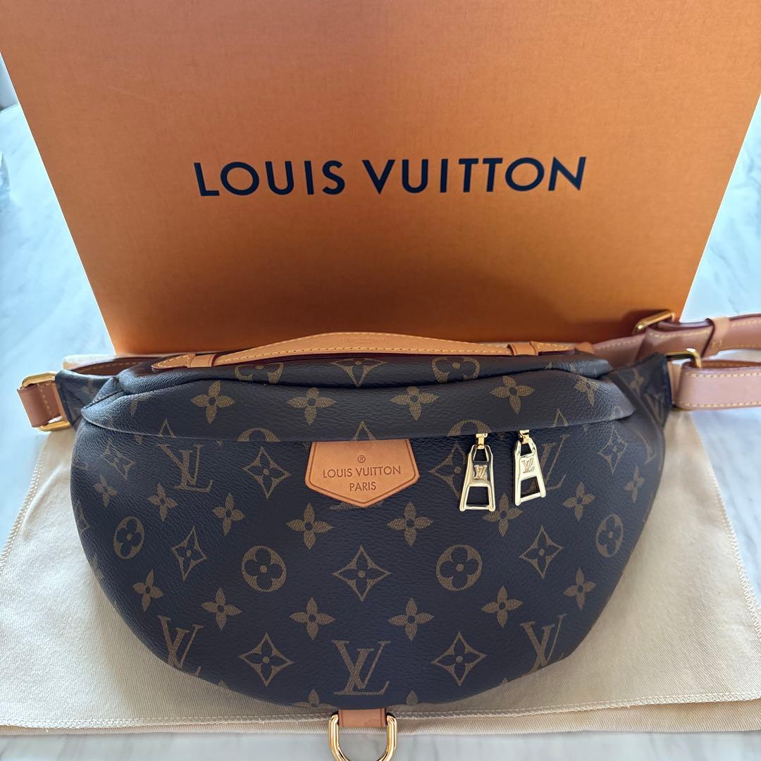 ルイヴィトン　モノグラム　バムバッグ　ボディバッグ　ウエストポーチ ルイヴィトン/ウエストポーチ/バムバッグ/ブルー/モノグラムデニム