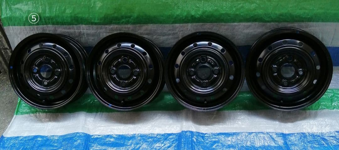 ❪スズキエブリイ“ブラック”パッケージ❫ ホイール▪キャップ12インチ4本セット