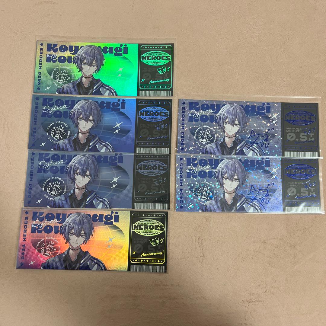 にじさんじ 小柳ロウ ディティカ ホログラムチケット風カード - メルカリ