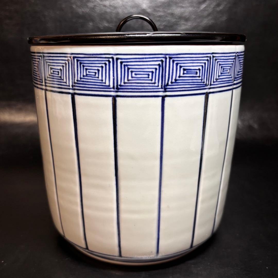 ☆茶道具/陶磁器！染付 桶側 水指！『平安 静山』造！共箱！☆ - メルカリ