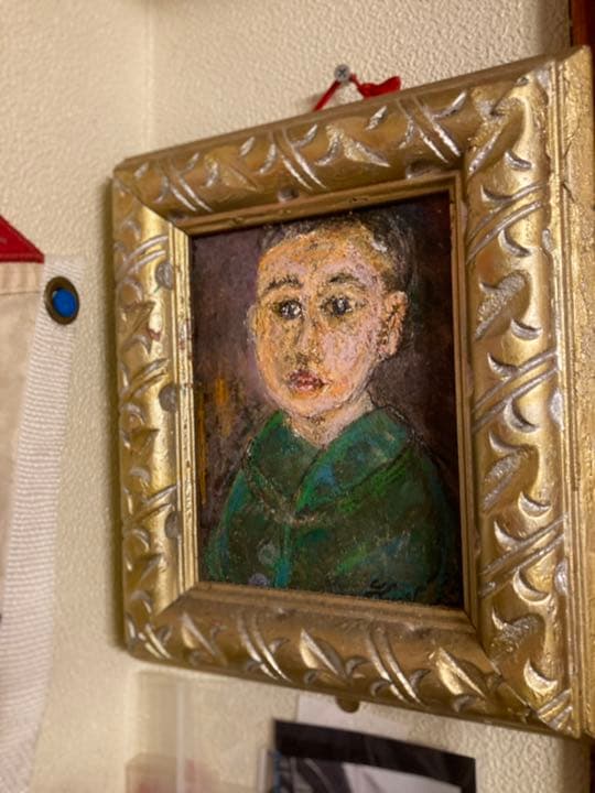 空飛ぶ画家糸川裕志の文英像 長男の肖像画、サムホール - メルカリ